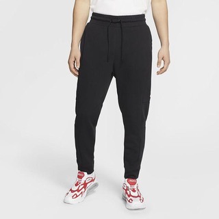 Pantaloni Nike Air Fleece Barbati Negrii Rosii | TXNI-20318